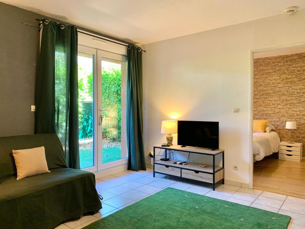 Blagnac : Appartement T2 Avec Jardin, Parking Et Climatisation Exteriör bild